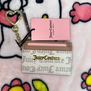 Juicy couture tan/brown card holder